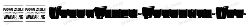 41 VersaBlock-Personal-Use-Only字体转换